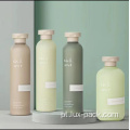 Alta qualidade 250ml 300ml de garrafa de estimação vazia cor verde cor fosca com superfície garrafa de shampoo com tampa superior de flip